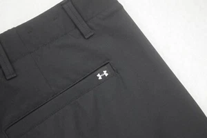 Under Armour Golf Pants Black HeatGear Performance Nylon Stretch Mens 42 x 32 - Picture 1 of 8