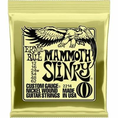 Saiten E-Gitarre Ernie Ball Mammoth Slinky 2214 .012-062 Gitarrensaiten E- Gitar