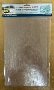JTT Scenery #97476: Plastic Pattern Sheets Fast Flowing Water 2/pk - Picture 1 of 1