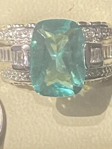 RP Ring Sterlingsilber grüner Edelstein Größe 9 - Bild 1 von 6
