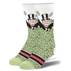 ODD SOX Men's Crew Socks - Monopoly Windfall (UK 6-12 | EU 40-46) - Picture 1 of 2