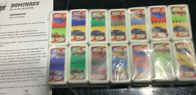 Disney Pixar Cars Sealed Pack  28 Plastic Dominoes & Collectible Tin New Other - Image 1 of 3