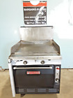 "VULCAN MODEL:7860TA" NAT. GAS 33-1/4"W x 27-1/2"D GRIDDLE WITH OVEN ON CASTERS