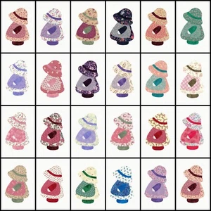 SUNBONNET SUE Apliques Edredón BLOQUES CUADRADOS, 8" x 8", Impresiones Florales - TÚ ELIGES - Imagen 1 de 47