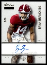 2023 Wild Card A On- Card Autograph Brian Branch Auto 8/10 Alabama Crimson Tide
