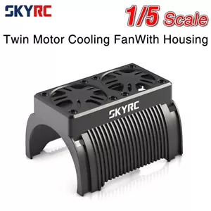 SKYRC Twin Motor Cooling Fan Housing Motor Heatsink for 1/5 Traxxas Arrma RC Car - Picture 1 of 9