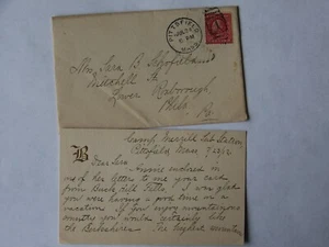 Pittsfield Massachusetts MA 1912 Camp Merrill Sub Station Buck Hill Falls PA - Picture 1 of 2