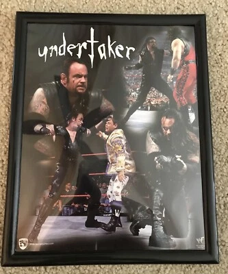 Impresión de marco vintage WWE WWF THE ENTERRADOR Carnaval/Premio justo 8"x10” (#2) Foto 1 de 4