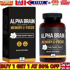 Alpha Brain Memory & Focus Capsule Cognitive Supplement Men&Women Nootropic❤