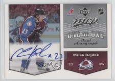 2007-08 Upper Deck MVP One on Dual Milan Hejduk John-Michael Liles #OA-HL Auto