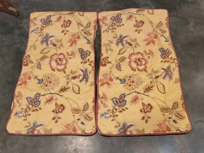 2 X 34" X 19" King Shams Croscill Damasco Diseño Jacobeo Patrón Floral Dorado  Foto 1 de 4