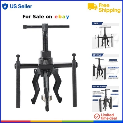 3 Jaw Bearing Puller Set Heavy Duty Automotive Gear Wheel Motorcycle - Image 1 of 4