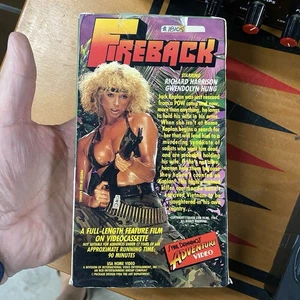 Rare Fireback VHS 2-sided Sleeve 1984 Richard Harrison Pop Cult Classic Vietnam - Picture 1 of 7