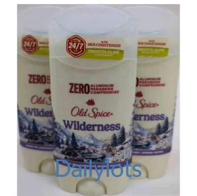 Old Spice Wilderness aroma de lavanda y desodorante de agua de manantial lote de 3 Foto 1 de 2
