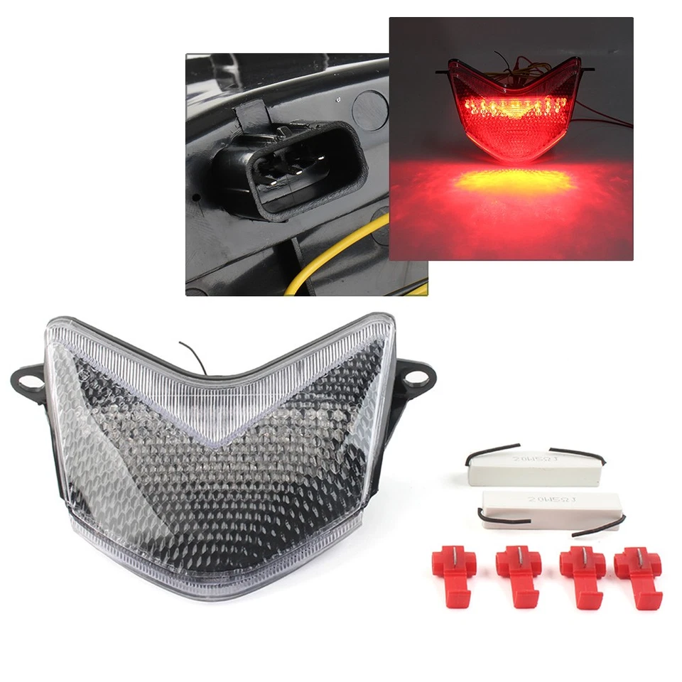 For Kawasaki NINJA ZX-6R 636 Z750S 2005-2006 Tail Brake Lights Taillamp Clear Foto 1 de 4