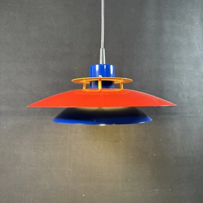 Colourful Pendant Light Retro Vintage Ceiling Light Briloner Lamp 90s Y2K Red Blue - Image 1 of 4