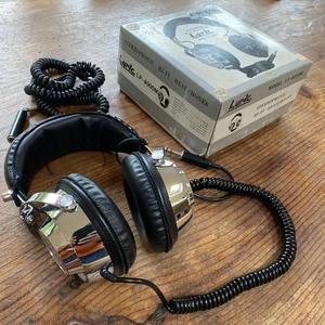 Vintage Lyric Chrome Headphones Model LP-4000M With Extension - Afbeelding 1 van 7