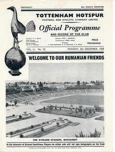 TOTTENHAM v Bucharest Selected X1 Romania (Friendly) 1958/1959 - Picture 1 of 1
