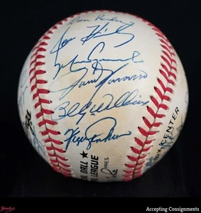 Billy Williams Fergie Jenkins Sammy Sosa Signed Rawlings Baseball AUTO JSA LOA - Picture 1 of 11