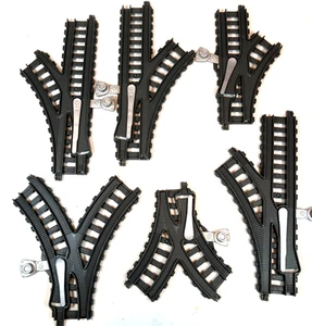 Thomas The Train Trackmaster Gray Track - Switch/Cross Lot - 6 Pcs As Shown - Picture 1 of 1
