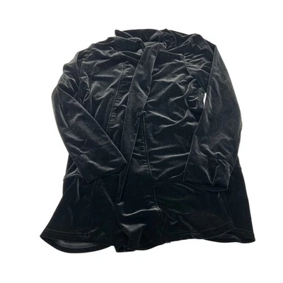 Blazer chaqueta elástica de terciopelo de gran tamaño ligero 3 Sisters para mujer talla pequeña Foto 1 de 4