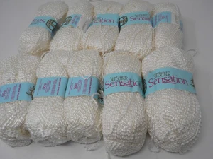Lot 10 Skeins Ivory Sirdar SunSeeker Sensation Yarn Ivory - Picture 1 of 3
