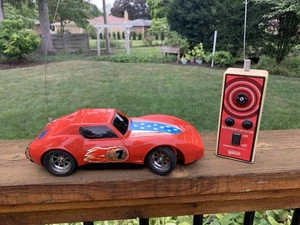 1970s Galoob Red Radio-Controlled RCA Toy Car & Remote - Picture 1 of 12