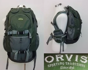Orvis Backpack Olive Green Flyfishing Hip Strap Hiking Daypack #J3971 - Picture 1 of 20