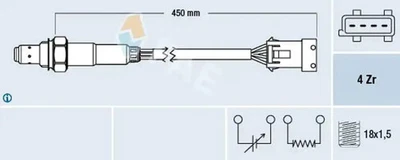 Sonde lambda chauffé 77433 FAE pour CITROËN PEUGEOT MINI - Photo 1/4