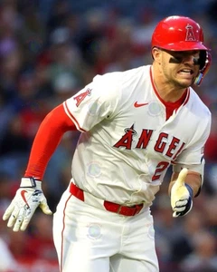 8x10 Photo MIKE TROUT Los Angeles Anaheim Angels MVP - Picture 1 of 1