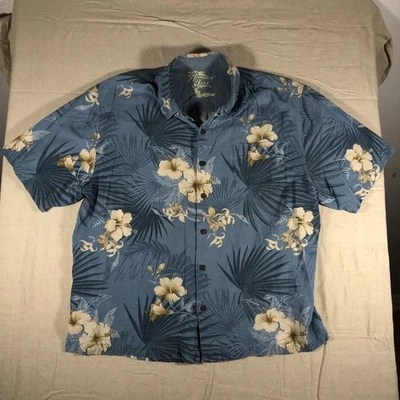 Jamaica Jaxx Manga Corta Abotonada Talla L Color Azul 100% Seda RN# 127018 Foto 1 de 4