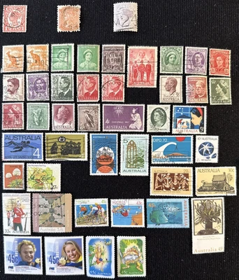 1876-2002 Australia & Australian States 47 Stamps MNH & Used, CV~$18 - Image 1 of 4