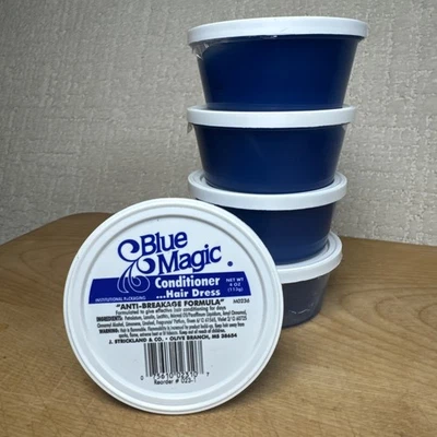 Blue Magic Conditioner Hair Dress Anti-Breakage Formula 4 OZ LOT OF 5 NEW TUBS! - Image 1 of 4