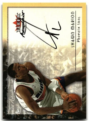 2000-01 Fleer Tradition #NNO Shawn Marion Autographics — 第 1/2 张图片