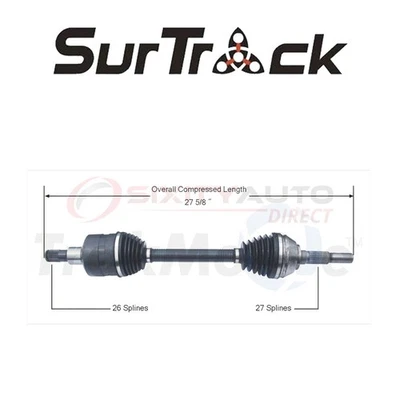 SurTrack CV Axle Shaft for 2002-2006 GMC Envoy XL 4.2L 5.3L L6 V8 - Constant bc Foto 1 de 4