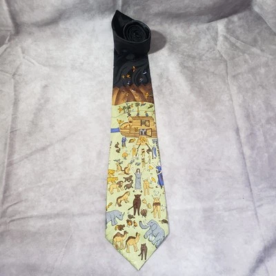 Corbata vintage Steven Harris Arco de Noé religiosa  Foto 1 de 4