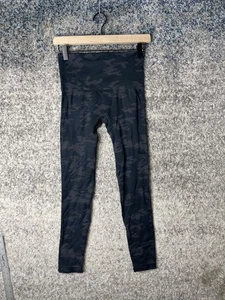 Spanx Leggings Donna Nero Medio Mimetico Senza Cuciture Vita Alta Activewear Yoga - Foto 1 di 8