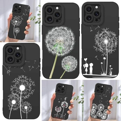 Funda con diseño de diente de león para teléfono Samsung S23 S24 S25 Ultra iPhone 14 15 16e Foto 1 de 4