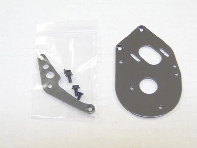 NEW KYOSHO TURBO OPTIMA MID SPECIAL Motor Plate & Mount Gunmetal KQ14 - Image 1 of 3