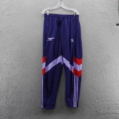 Pantalones de chándal oficiales Adidas Arsenal FC púrpura rojo blanco rayas para hombre talla M nuevos Foto 1 de 4