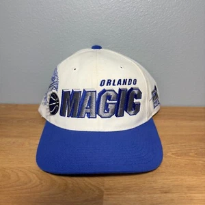 VTG Orlando Magic Blue Snapback Hat Cap 90s Sports Specialties White 1996 Draft - Picture 1 of 7