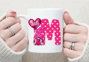 Rosa Gonk Gonks Tasse Becher Geschenk Neuheit personalisiert Geburtstag Valentinstag - Bild 1 von 1