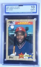 1987 topps tiffany Kirby Puckett #611.Newly graded gem mt 10 on 10/5/23!!