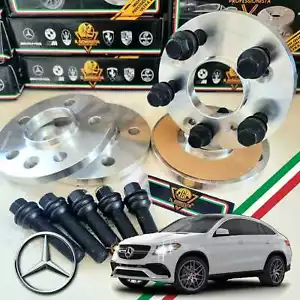 4 DISTANZIALI 12 + 20 mm + BULLONI OEM NERI PER MERCEDES GLE W167 DAL 2019 IN PO - Bild 1 von 4