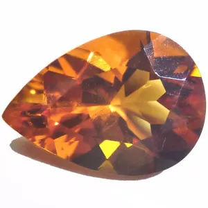 Natürlicher Citrin Gelbgold Orange Birne Feinschliff AAA facettiert lose Edelsteine - Bild 1 von 14