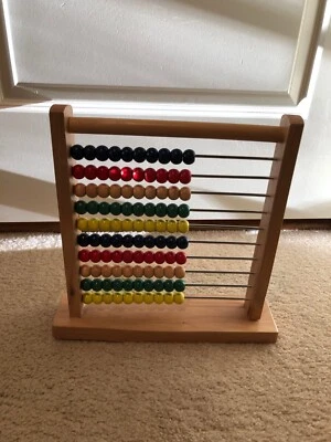 Melissa & Doug Abacus - Juguete de conteo educativo clásico de madera sin precio base Foto 1 de 4