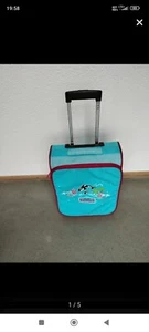 Kinder Trolley von Scout Farbe: türkis pink mit Delfin Motiv..Kaum gebraucht. - Bild 1 von 5