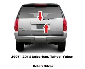 New 2007 to 2014 Tahoe Yukon License Cover Applique Trim w/ Camera Option OEM - Picture 1 of 10