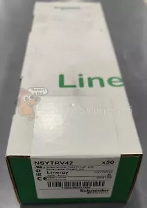New Sealed (BOX OF 50) Schneider Electric NSYTRV42 Terminal Block Grey FREE SHIP - Picture 1 of 16