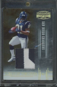 2005 Gridiron Gear Ladainian Tomlinson #64 Game Worn Nameplate Jersey Patch /50 - Picture 1 of 2
